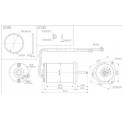 Motor de inclinação para Yamaha 60HP 4 tempos