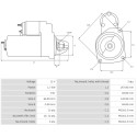 Motor de arranque Citroën BX 17 1.8-1