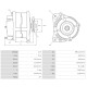 Alternador Ford ESCORT '86 Express (AVF) F6B, F6D, FUC 1.4 i 54kw-5