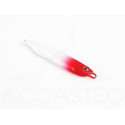 Jig de pesca de mar 40g vermelho e branco