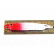 Jig de pesca de mar 40g vermelho e branco